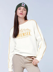 Chiemsee Damen Sweatshirt 00007793 Weiß/Braun Gr.XS-XL passende Hose im Shop
