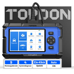 TOPDON AD600S 2.0 Profi KFZ OBD2 Diagnosegerät 4System 9Services CAN-FD Auto VIN