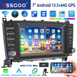 DAB+64G Android 13 Für Mercedes C-Klasse W203 CLC Autoradio GPS NAVI BT Carplay