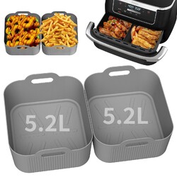 1/3X Heißluftfritteuse Airfryer Zubehör für Ninja Foodi Flexdrawer 10,4L AF500EU