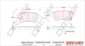 Dr!ve+ DP1010.10.0071 Bremsbelagsatz, Scheibenbremse vorne passend für FIAT