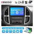10 Zoll Autoradio DAB+ Carplay Android 13 4+64G GPS + Cam Für Mercedes Vito W447