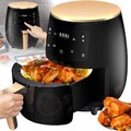 Heißluftfritteuse Fritteuse Heißluft Digitale Edelstahl Air Fryer XXL 6L 2400W