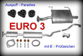 Abgasanlage Auspuff für Nissan Almera II 1.8 STUFENHECK Typ N16 EURO 3 + Kit