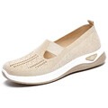 Damen Slip On Sneaker Leichte Atmungsaktiv Sportschuhe Turnschuhe Freizeitschuhe