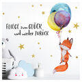Wandtattoo Wandbild Wandsticker Tiere Kinderzimmer Fuchs Schlafzimmer Deko DL163