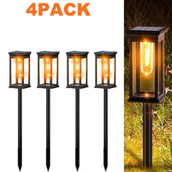 2/4X Gartenleuchte Solarleuchte Gartenlampe Außen LED Solarlampen Garten Balkon
