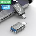 Rocoren Otg Adapter USB Typ C Stecker Auf USB a 3,0 Buchse Konverter Für Macbook