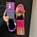 Hülle mit Kartenfach Für Samsung S24 Ultra S23 S21 FE A54 A55 A15 Hängeseil Case