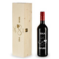 2-TLG Wein Geschenkset mit personalisierter Gravur - hochzeit paar verlobung