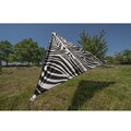 Bent TC-Zip Canvas Single verbindbares Sonnensegel, 250x250cm, Zebra Design