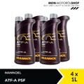 Mannol ATF-A PSF Automatik Getriebeöl Hydrauliköl Servoöl 4x1 Liter = 4 Liter