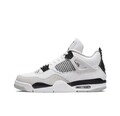 Herren Damen Air Jordan Retro 4 Military Schwarz White University Blue Infrared8