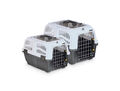 Nobby  Transportbox "Skudo 2 Open"grau 55 x 36 x 35 Hund Dog Katze Cat