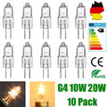 10 x Halogen-Lampe Bi-Pin Stiftsockellampe G4 12V 5W 10W 20W dimmbar