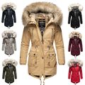 Navahoo Damen Winter Jacke Stepp Parka Mantel Winterjacke gefüttert Honigfee NEU