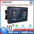 2+64G Android15 Autoradio CarPlay GPS für Dodge RAM Jeep Grand Cherokee Chrysler