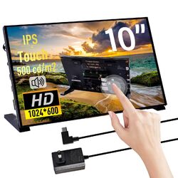 GeeekPi Kapazitiver Touchscreen für Raspberry Pi HDMI Monitor IPS 1024X600 LCD D