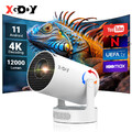 4K UHD Projektor FHD Mini Tragbar Beamer 25dB Wifi HDMI USB Android Mediaplayer