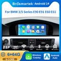 8.8" CarPlay Android 14 Autoradio 64GB DAB+ Für BMW 5er E60 E61 3er E90 E91 CCC