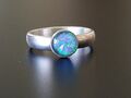 Silber 925 Opal Ring Vintage Silberring Sterlingsilber