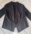 Marc Cain Jacke kurze Passform Gr. 42 offene Front, schwarz
