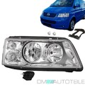 Scheinwerfer Rechts passt für VW T5 Multivan Transporter H7/H1 Chrom Klarglas