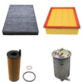 4 Filter Set Inspektionspaket für 2.7 3.0 TDI AUDI A4 8E B7 Cabrio 8H Diesel