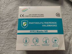 25x FFP2 Atemschutzmaske, medizinisch, 5-lagig, Zertifiziert EN149:2001+2009 NEU