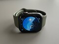 Apple Watch Series 5 - 44mm Edelstahl Space Schwarz, Sportarmband Khaki