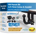 ANHÄNGERKUPPLUNG abnehmbar für VW Passat B6 05-10 +13pol E-Satz JAEGER