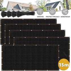 Balkon Sichtschutz Bespannung HDPE Balkonverkleidung Sonnen Windschutz Terrasse