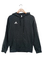ADIDAS Kapuzenpullover Damen Schwarz Gr. S/36 Sport Logo Baumwolle