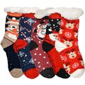 1x Paar Damen Hüttensocken Kuschelsocken Haussocken ABS Sohle Wintersocken