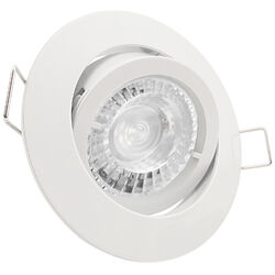 LED Spot 230V Einbaustrahler dimmbar Set 7W Einbau Leuchte GU10 Lampen PREMIO