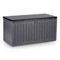 Auflagenbox Gartenbox Kissenbox Aufbewahrungsbox Kiste 270L Gerätetruhe Plonos