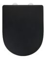 WENKO WC-Sitz Villeroy & Boch Schwarz Duroplast Easy-Close Absenkautomatik