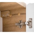 LED Spiegelschrank 80cm BERMUDA-56, weiß mit Wotaneiche Nb., BxHxT 80x70x20cm