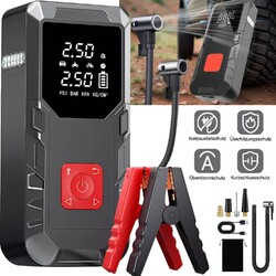 1000A Auto Starthilfe Jump Starter Ladegerät KFZ Booster Powerbank mit LED-Licht