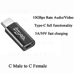 USB Adapter Stecker USB C OTG Ladeadapter Konverter USB A auf USB C Buchse 3.1