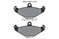 TEXTAR Bremsbelagsatz, Scheibenbremse 2041001 für CHRYSLER LOTUS RENAULT