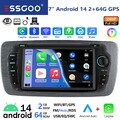 64G Android 14 Carplay Autoradio GPS NAVI RDS Kam Für Seat Ibiza IV 6J 2009-2013