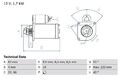 BOSCH 0 986 022 061 Starter für OPEL