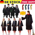 Harry Potter Kostüm Robe Mantel Umhang Krawatte Gryffindor Slytherin Hufflepuff~