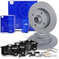 ATE BREMSSCHEIBEN VOLL Ø226 + BELÄGE HINTEN FÜR VW CORRADO GOLF 2 3 1H 1E