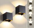 7W Cube Würfel LED Wand Leuchte Lampe wasserdicht Up Down für außen/innen