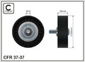 CAFFARO 37-37 Deflection/Guide Pulley, V-ribbed belt for FIAT,LANCIA