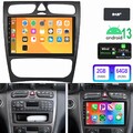 Autoradio DAB+ Für Mercedes Benz CLK W209 C-Klasse W203 Android 13 GPS Navi 64G