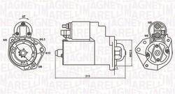 MAGNETI MARELLI ANLASSER STARTER 1,1kW passend für SEAT AROSA CORDOBA IBIZA