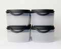 TUPPERWARE Eidgenosse Plus 4x 350ml Schwarz Trockenlagerung